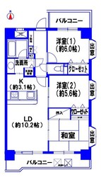 ライオンズマンション武蔵新城第2の物件間取画像